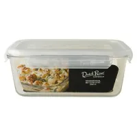 Dutch Rose Glazen Vershoudschaal met deksel 1600 ml